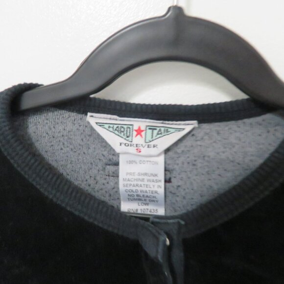 Hard Tail Velour Cropped Snaps Cardigan Good Condition - Picture 6 of 7